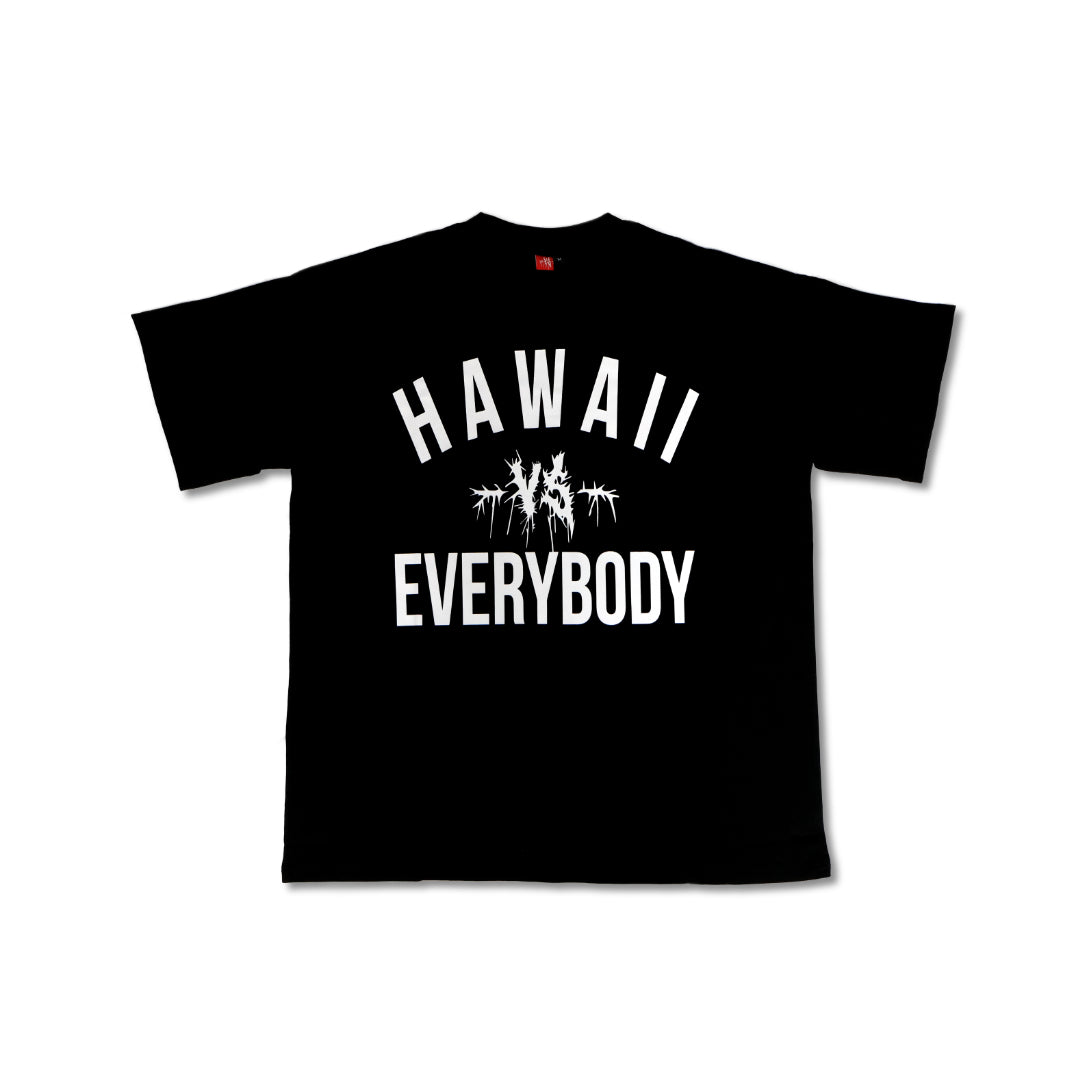 "HAWAII VS EVERYBODY" OVERSIZED TEE - BLACK