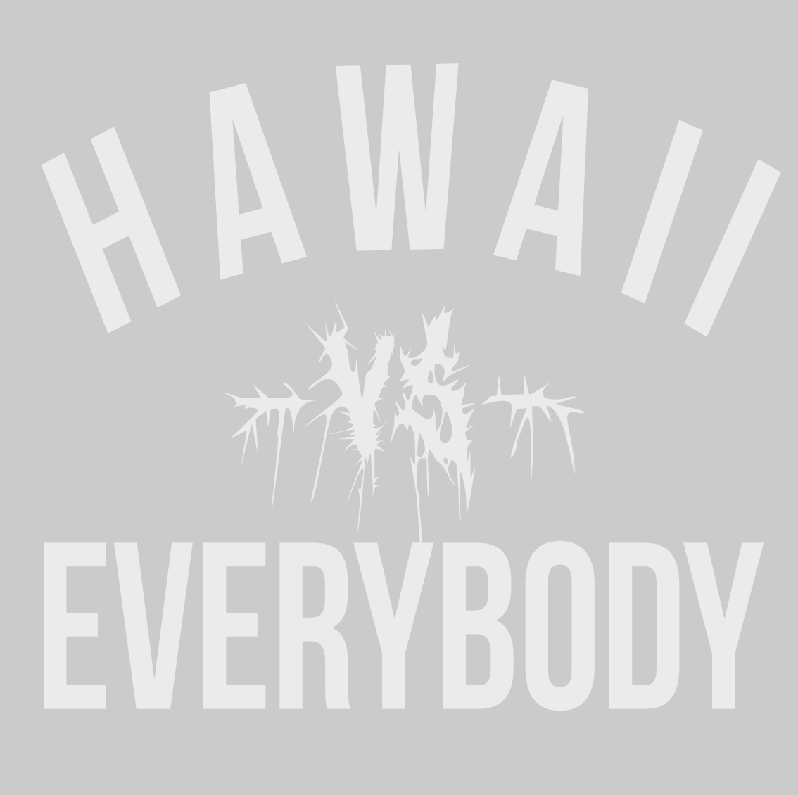 "HAWAII VS EVERYBODY" STICKER (8" WIDE)